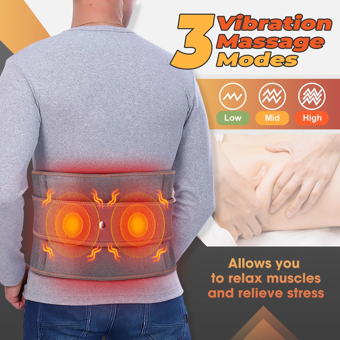 Heated Waist Relief Belt