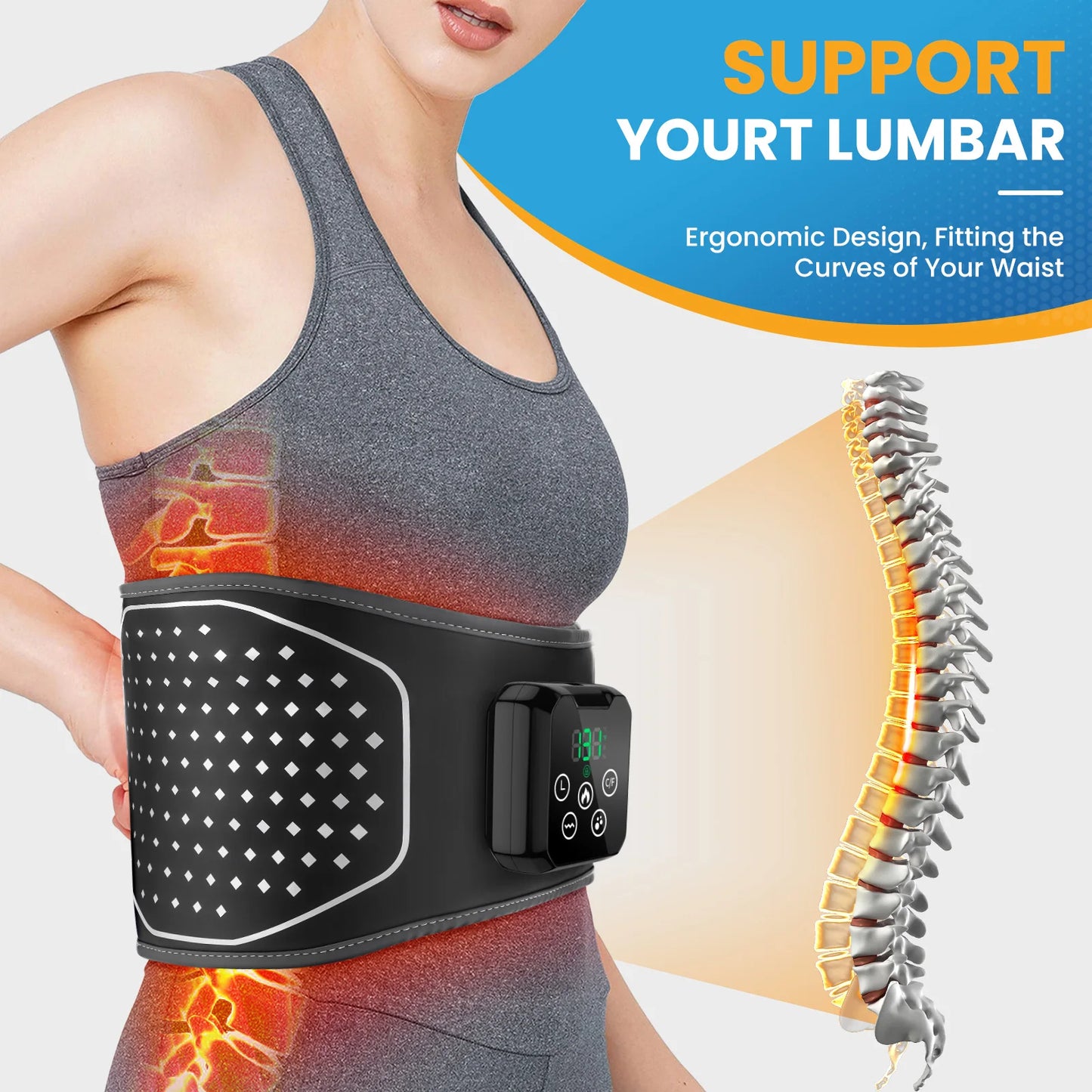 Heated Waist Relief Belt