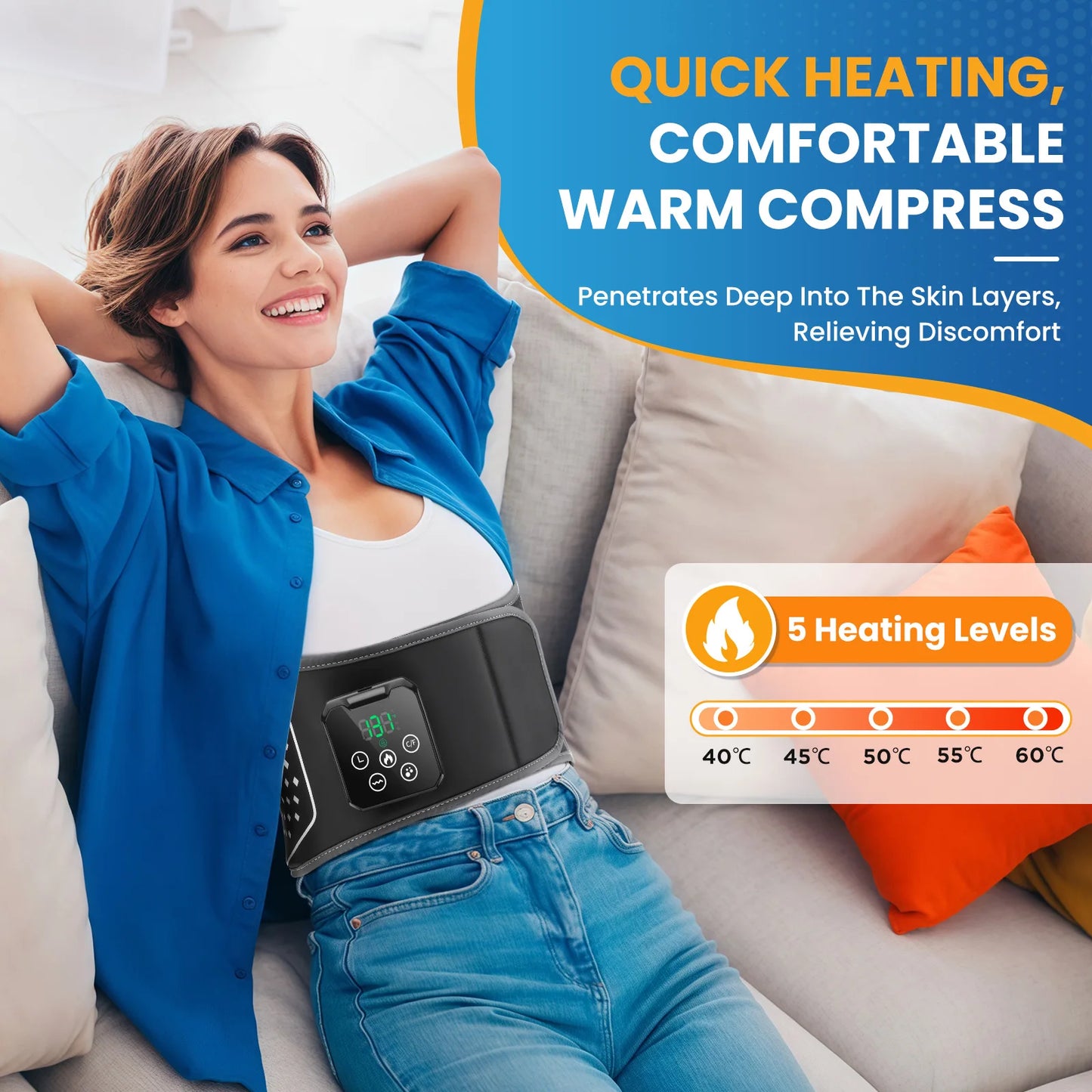 Heated Waist Relief Belt