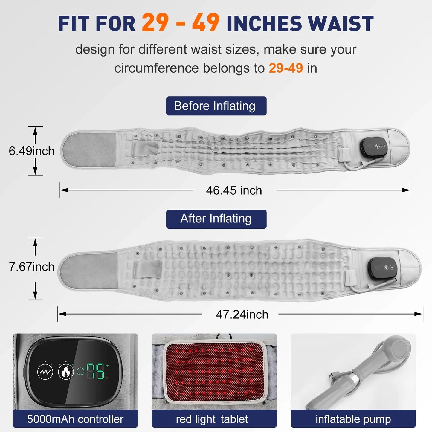 Heated Waist Relief Belt