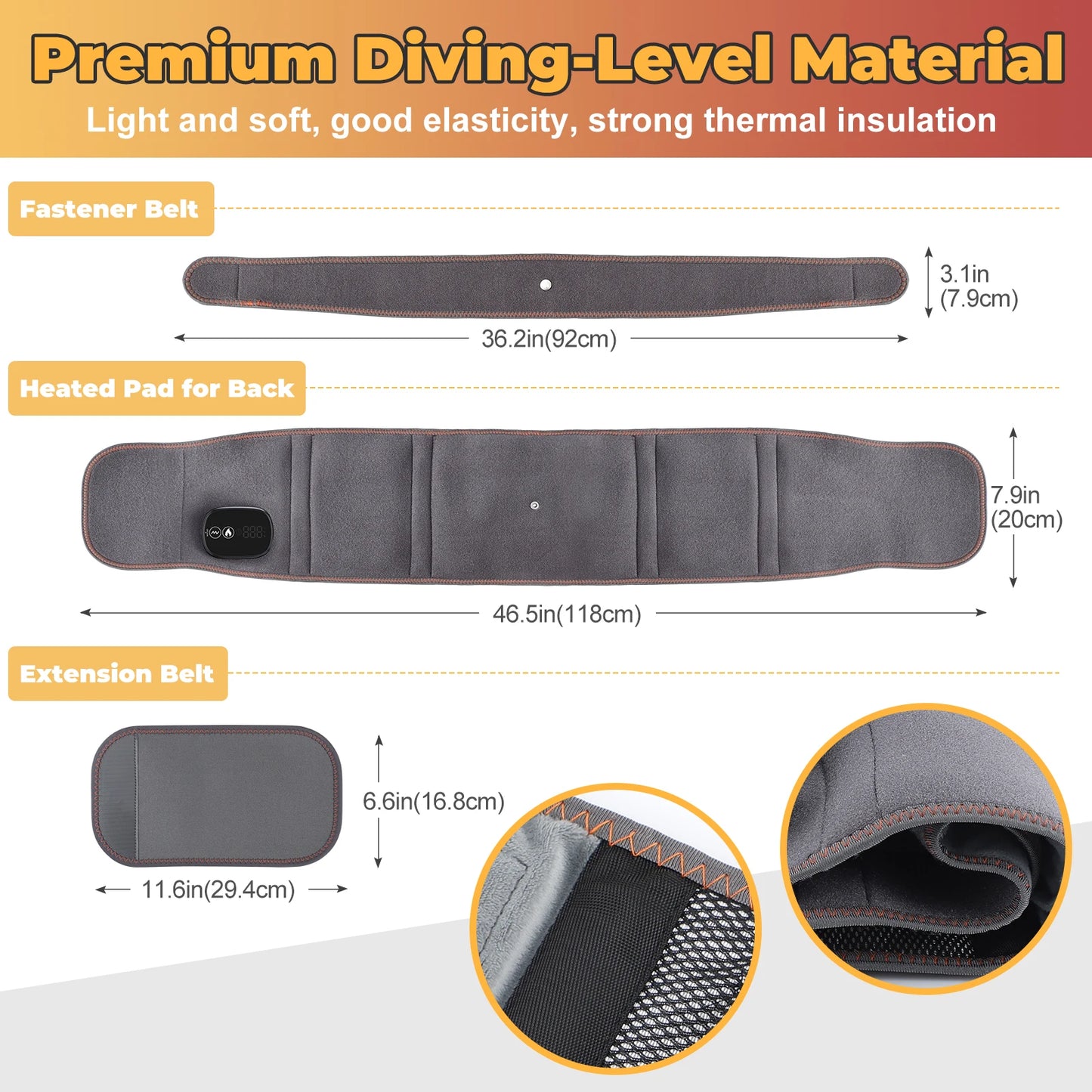 Heated Waist Relief Belt