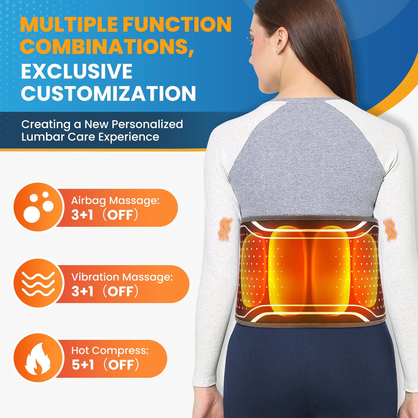 Heated Waist Relief Belt