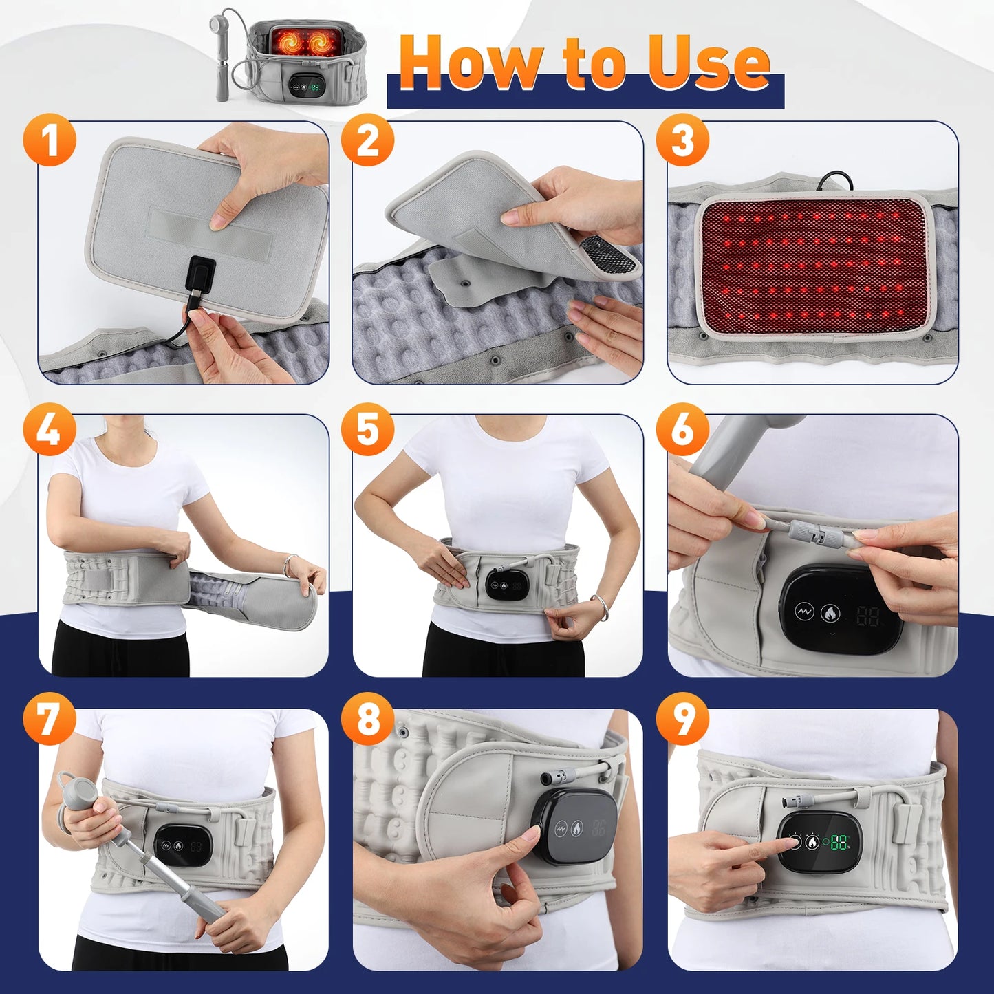 Heated Waist Relief Belt